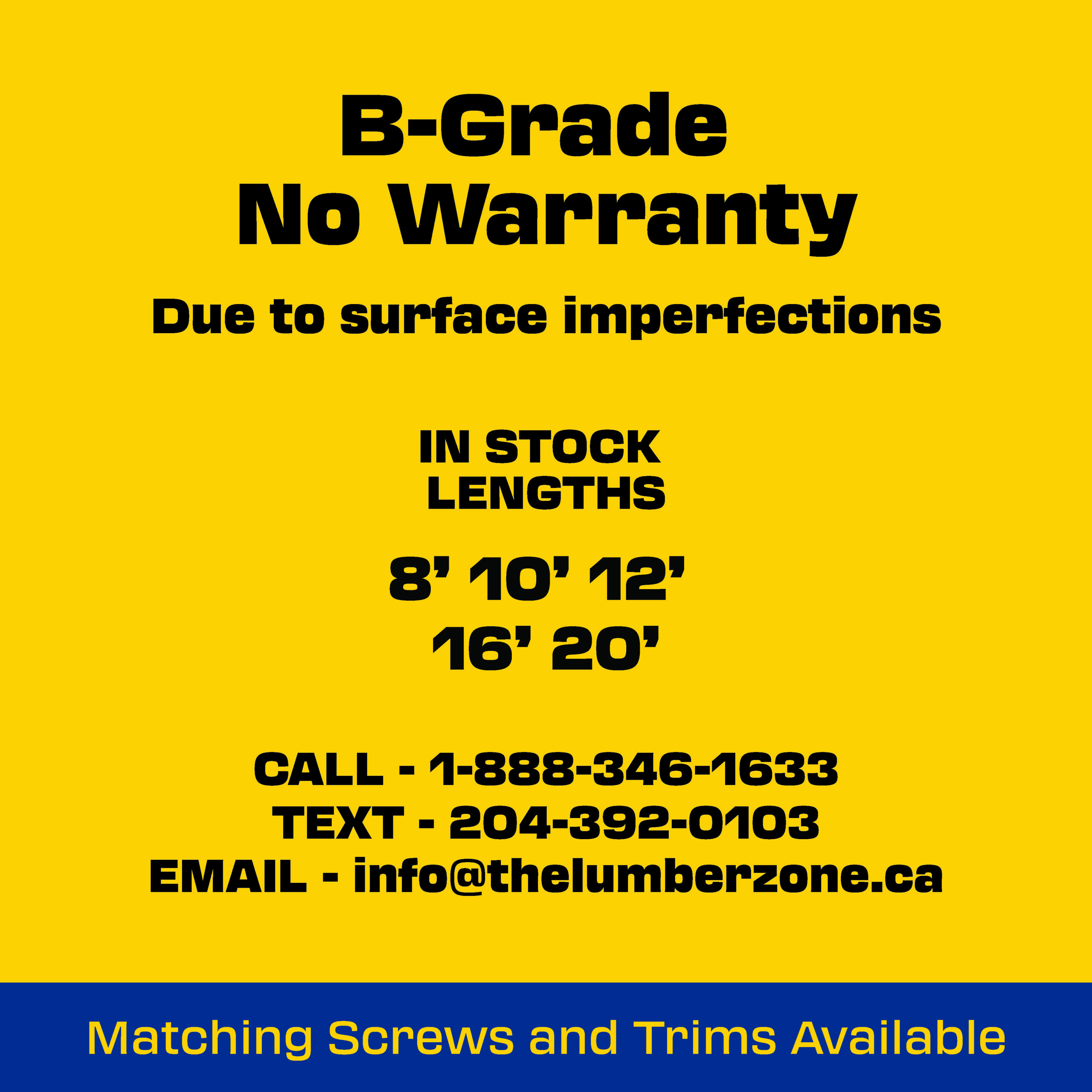 Specials The LumberZone